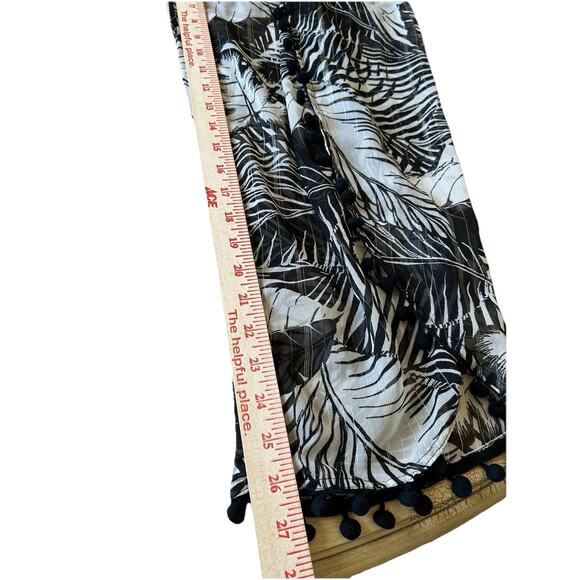 sheer Beach Pants Cover Up Black Metallic Tassels BOHO Fairy Sheer Whimsigoth - Picture 16 of 16